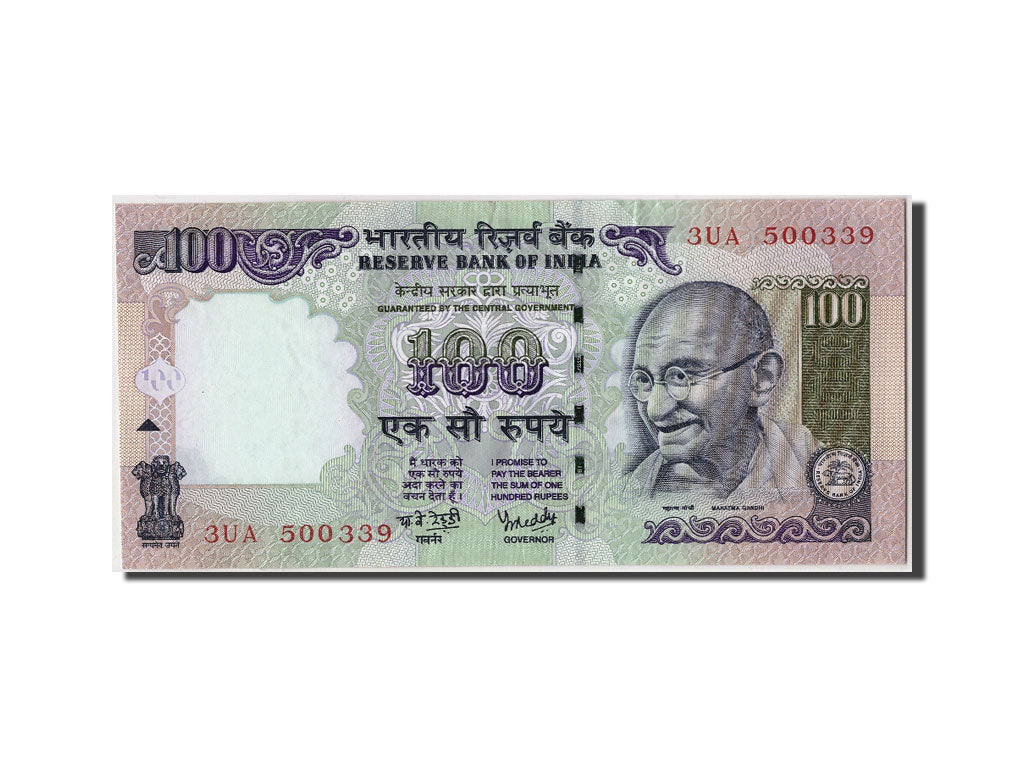 India, 100 Rupees, 2008, KM #98d, EF(40-45), 3UA 500339