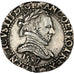 FRANCE, Demi Franc, 1587, Bordeaux, AU(50-53), Silver, Sombart #4716, 6.97