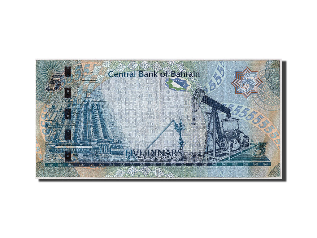 Bahrain, 5 Dinars, KM #27, EF(40-45), 965636