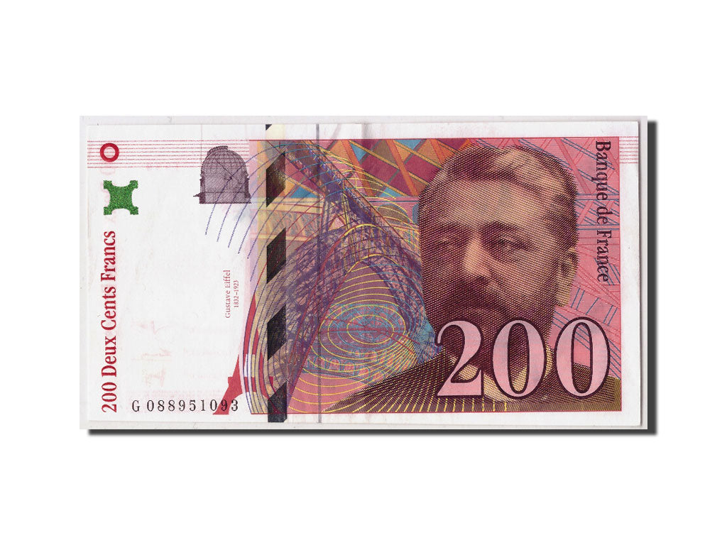 France, 200 Francs, 200 F 1995-1999 ''Eiffel'', 1999, KM #159c, AU(50-53),...