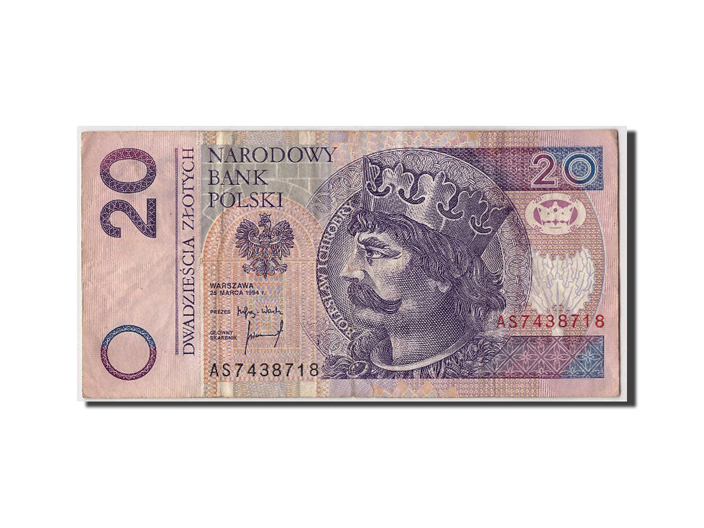 Pologne, 20 Zlotych type King Boleslaw I