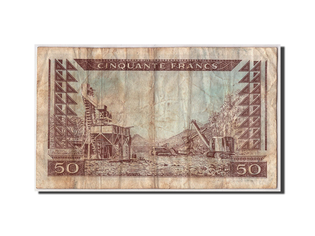 Guinea, 50 Francs, 1960, KM #12a, 1960-03-01, F(12-15), S114780