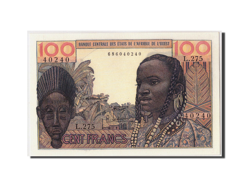 West African States, 100 Francs, KM #2b, UNC(65-70), L.275 40240