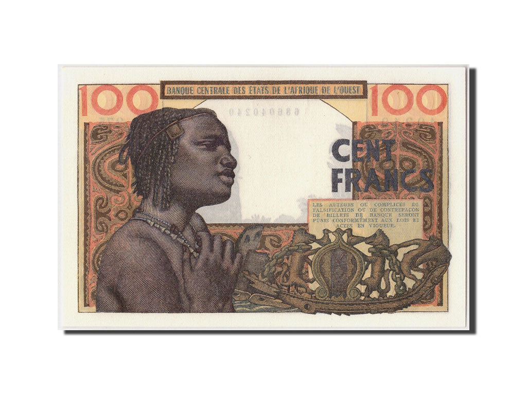 West African States, 100 Francs, KM #2b, UNC(65-70), L.275 40240