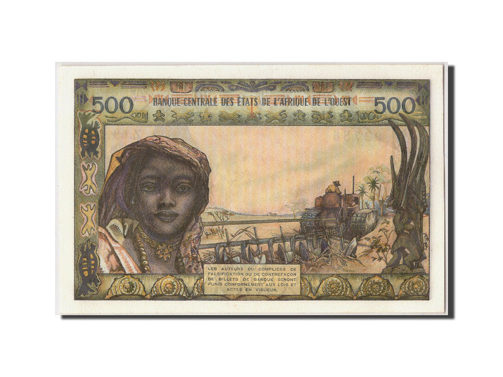 West African States, 500 Francs, KM #102Al, UNC(65-70), Z.69A 02786
