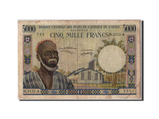Etats de l'Afrique de L'Ouest, Côte d'Ivoire, 5000 Francs type 1959-65