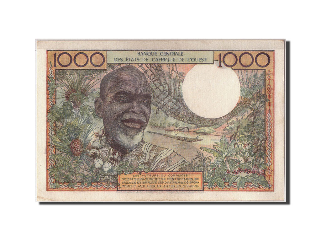 Billet, West African States, 1000 Francs, 1961, 1961-03-20, SPL