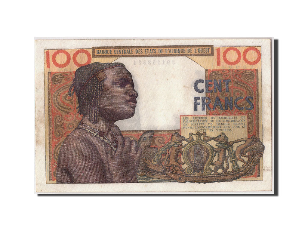 Billet, West African States, 100 Francs, 1961, 1961-03-20, SUP