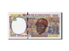 Central African States, 5000 Francs, 2000, KM #504Nf, AU(50-53), N 0057307980
