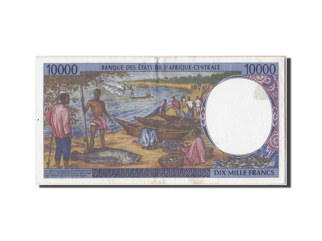 Central African States, 10,000 Francs, 2000, KM #405Lf, AU(55-58), L 0045452589