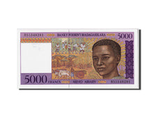 Madagascar, 5000 Francs = 1000 Ariary, KM #78b, UNC(65-70), B55348281