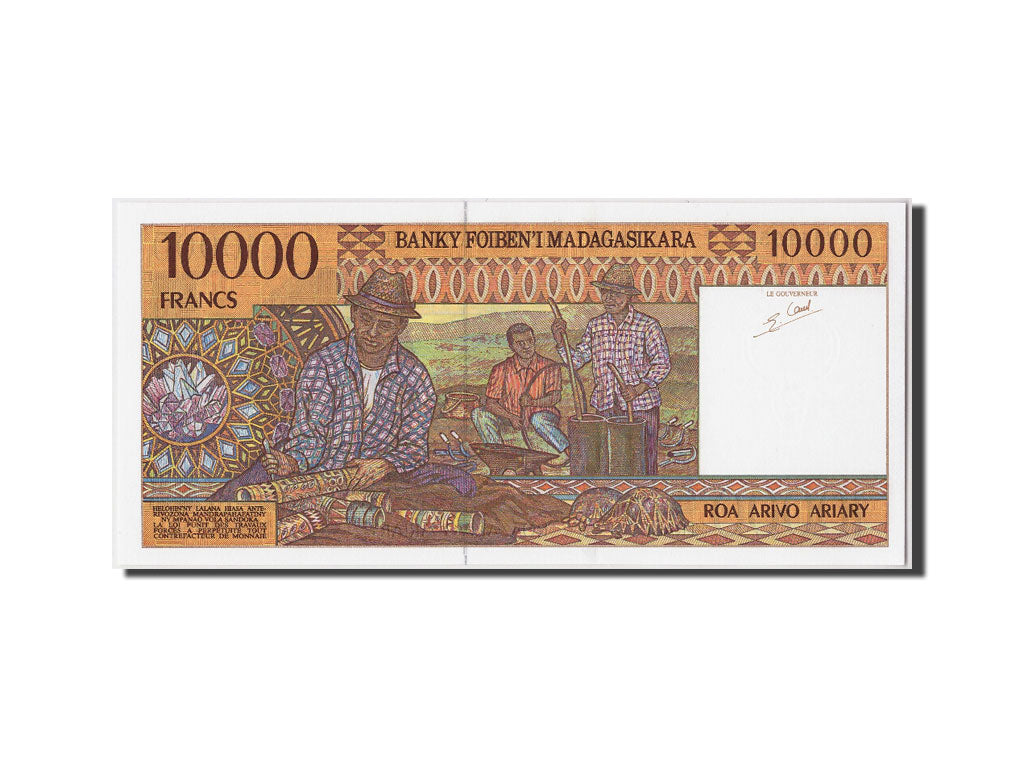 Banconote, Madagascar, 10,000 Francs = 2000 Ariary, FDS