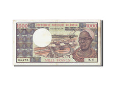 Congo Republic, 1000 Francs, 1982, KM #3e, 1982-01-01, AU(50-53), M.8 94476