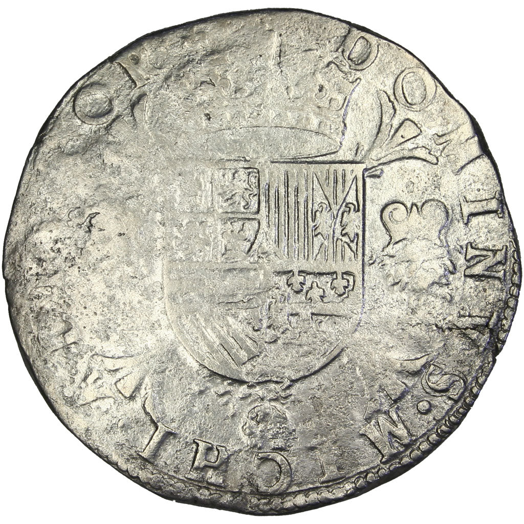 Belgium, Ecu, 1557, Bruges, VF(20-25), Silver, Boudeau #2298, 33.90