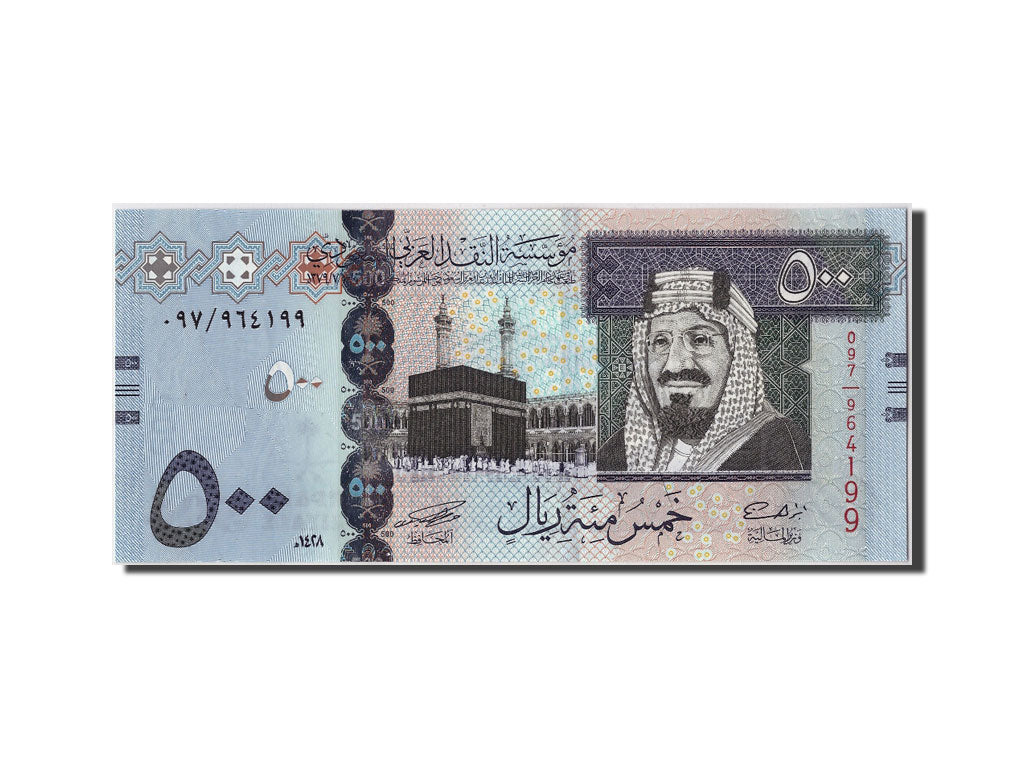 Geldschein, Saudi Arabia, 500 Riyals, 2007, KM:38a, UNZ