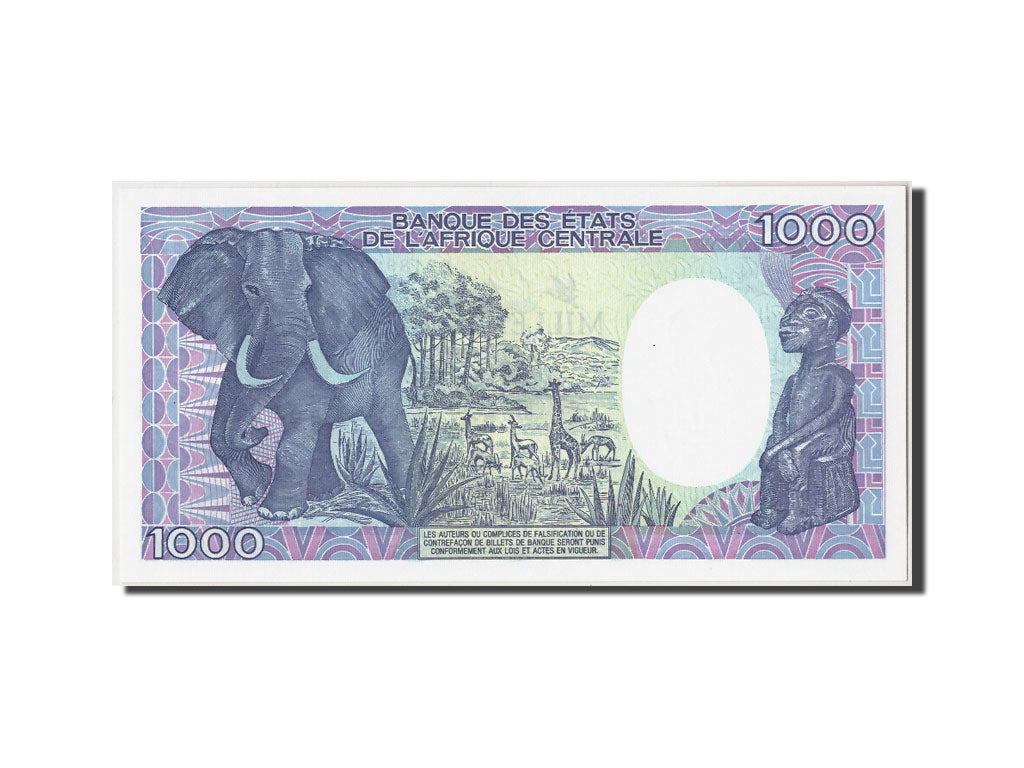 Central African Republic, 1000 Francs, KM #16, 1990-01-01, X.09 892342