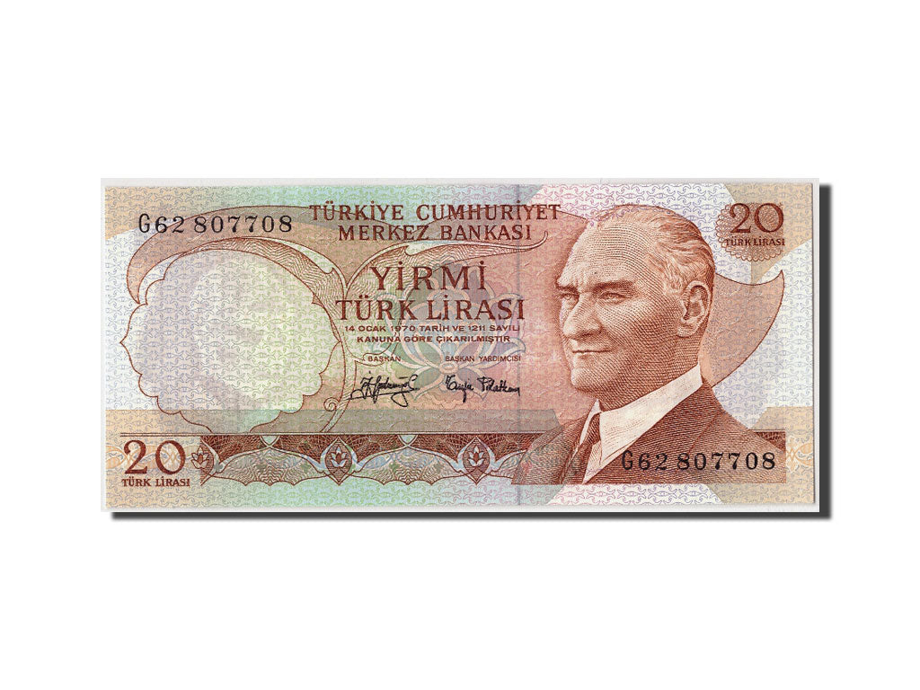 Turkey 20 Lira L.1970 (1974) KM:187a  UNC(65-70) G62 807708