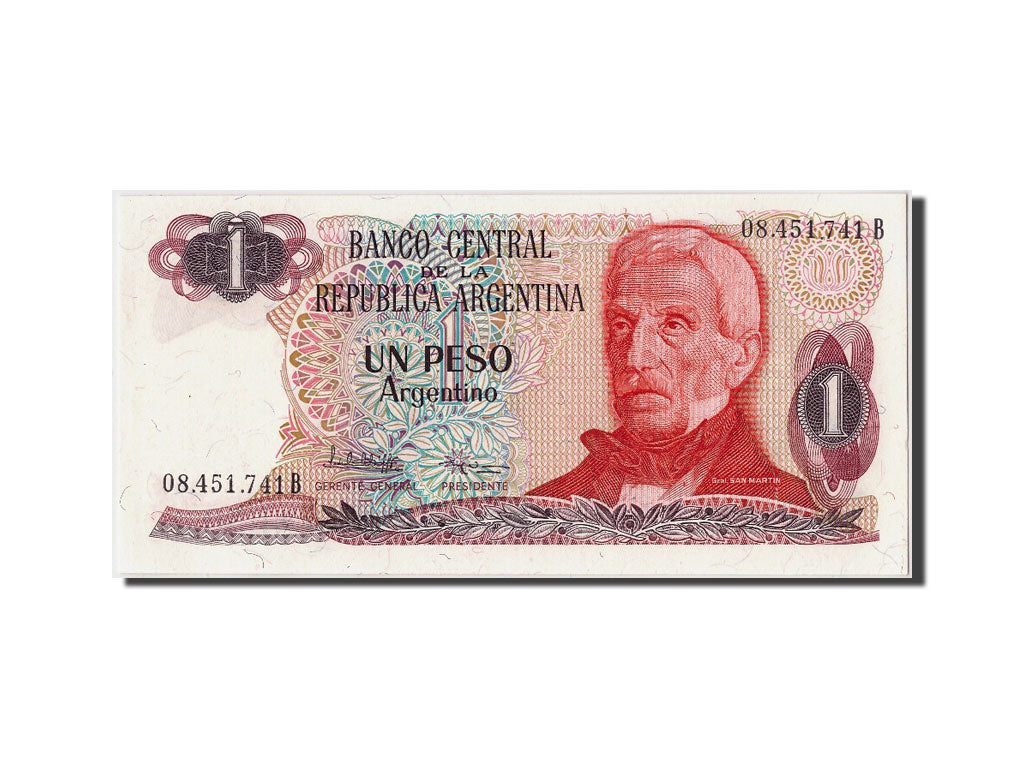Banknote, Argentina, 1 Peso Argentino, Undated (1983-84), Undated, KM:311a