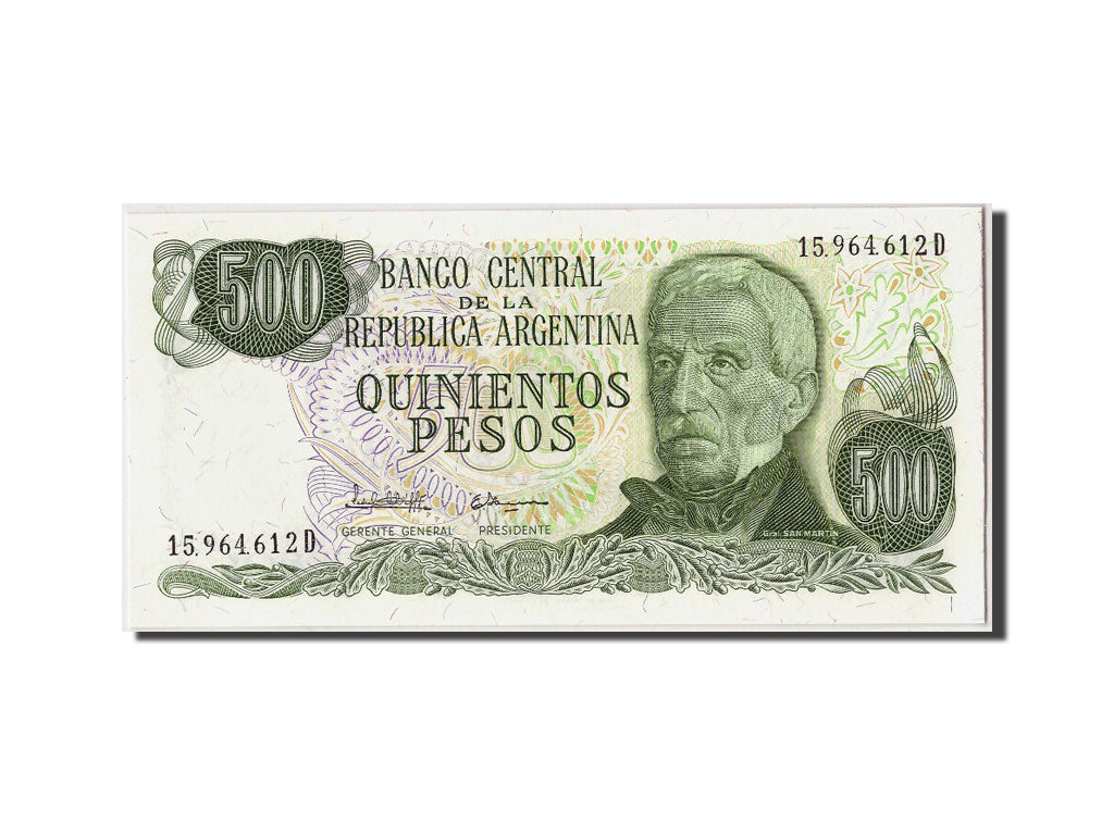 Banknote, Argentina, 500 Pesos Argentinos, UNDATED (1984), Undated, KM:316a