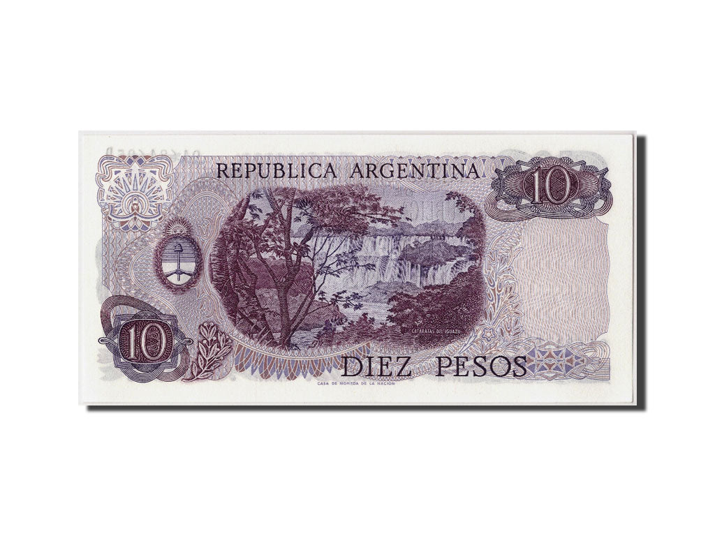 Billete, 10 Pesos, Undated (1973-76), Argentina, KM:295, Undated, UNC