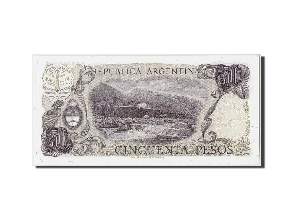 Banknote, Argentina, 50 Pesos, Undated (1974-75), Undated, KM:296, UNC(65-70)