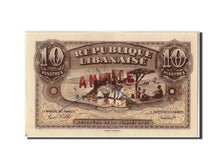 Lebanon, 10 Piastres, 1942, KM:35, 1942-07-31, AU(55-58)