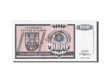 Banconote, Croazia, 1000 Dinara, 1992, KM:R5s, Undated, FDS