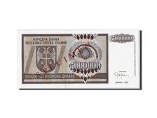 Billete, 5 Million Dinara, 1993, Croacia, KM:R11s, Undated, UNC