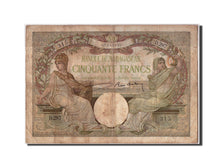 Banknot, Madagascar, 50 Francs, Undated, Undated, KM:38, VF(20-25)