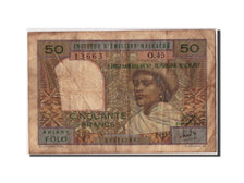 Madagascar, 50 Francs = 10 Ariary, undated (1969), KM:61, Undated, B+, O.45