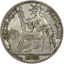Coin, French Indochina, 20 Cents, 1922, Paris, AU(50-53), Silver, Lecompte:222