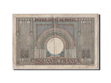 Billete, 50 Francs, 1947, Marruecos, KM:21, 1947-10-28, BC