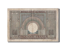 Banknote, Morocco, 50 Francs, 1947, 1947-10-28, KM:21, VF(20-25)