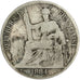 Cochinchine, 20 Cent, 1884, Paris, VG(8-10), Silver, Lecompte #22, 5.19
