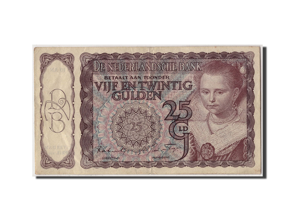 Netherlands, 25 Gulden, 1944, KM:60, 1944-04-04, EF(40-45)