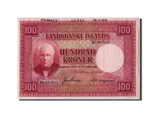 Biljet, IJsland, 100 Kronur, 1942, 1942-01-14, KM:30s, TTB+