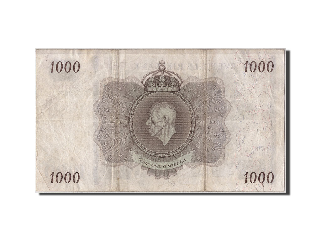 Banconote, Svezia, 1000 Kronor, 1957, KM:46b, Undated, BB