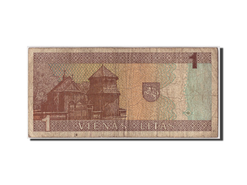 Banconote, Lituania, 1 Litas, 1994, KM:53a, Undated, B+