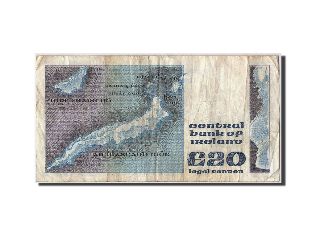 Ireland - Republic, 20 Pounds, 1990, KM:73c, 1990-11-14, VF(20-25)