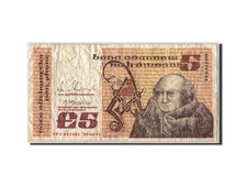Ireland - Republic, 5 Pounds, 1991, KM:71e, 1991-08-28, VF(20-25)