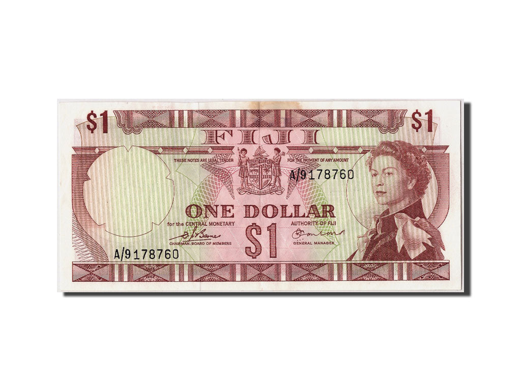 Fiji, 1 Dollar, Undated (1974), KM:71a, Undated, AU(50-53)
