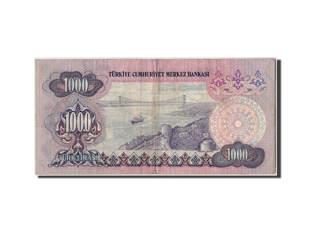 Türkei, 1000 Lira, L.1970, KM:191, Undated, VF(20-25)