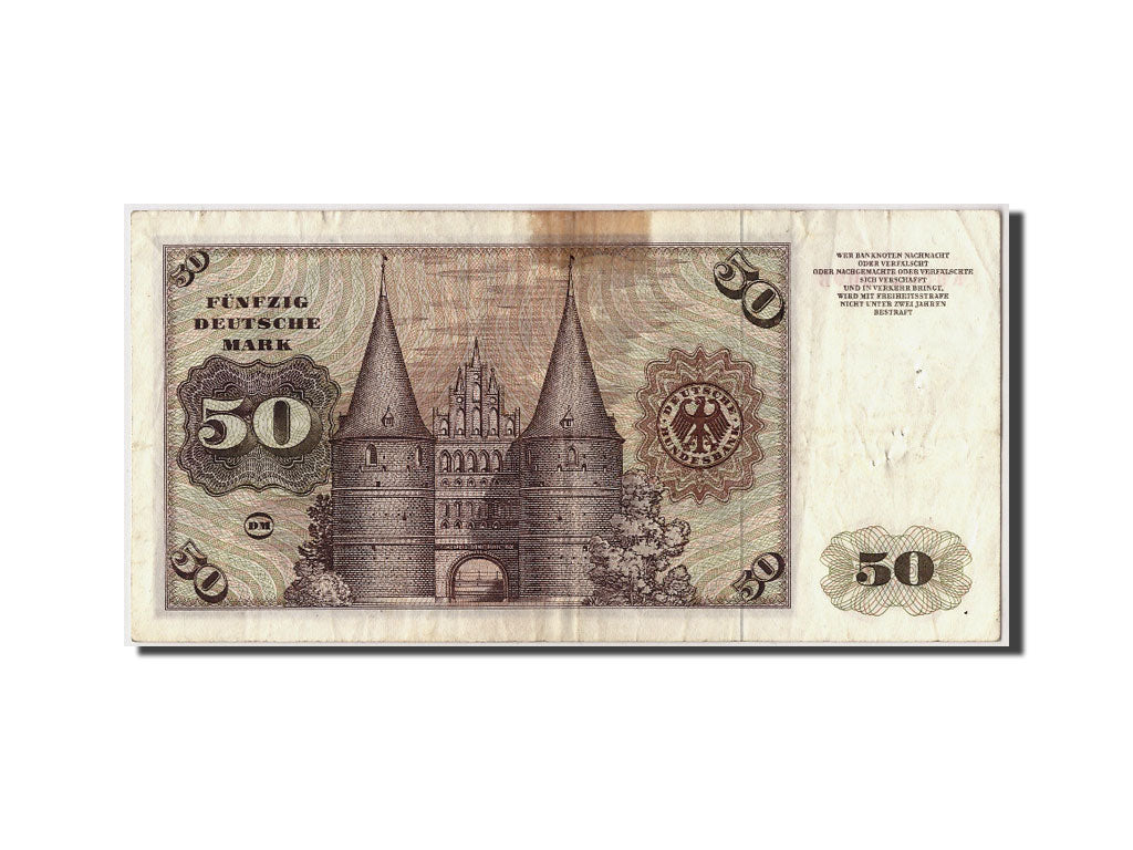 GERMANY - FEDERAL REPUBLIC, 50 Deutsche Mark, 1970, KM:33a, 1970-01-02, VF(20...