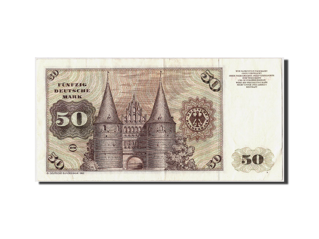 Banconote, GERMANIA - REPUBBLICA FEDERALE, 50 Deutsche Mark, 1980, KM:33d
