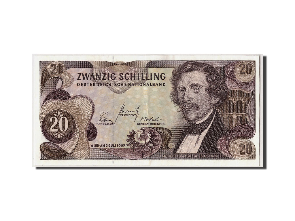 Banknote, Austria, 20 Schilling, 1967, 1967-07-02, KM:142a, AU(50-53)