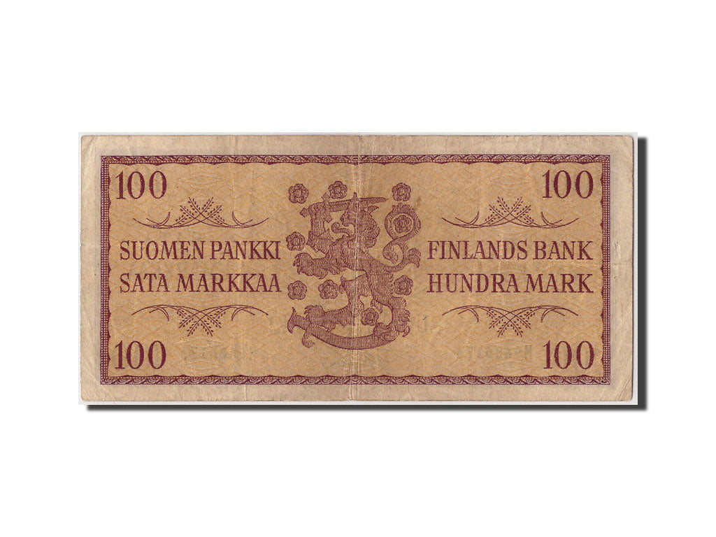 Finlandia, 100 Markkaa, 1957, KM:97a, Undated, BB
