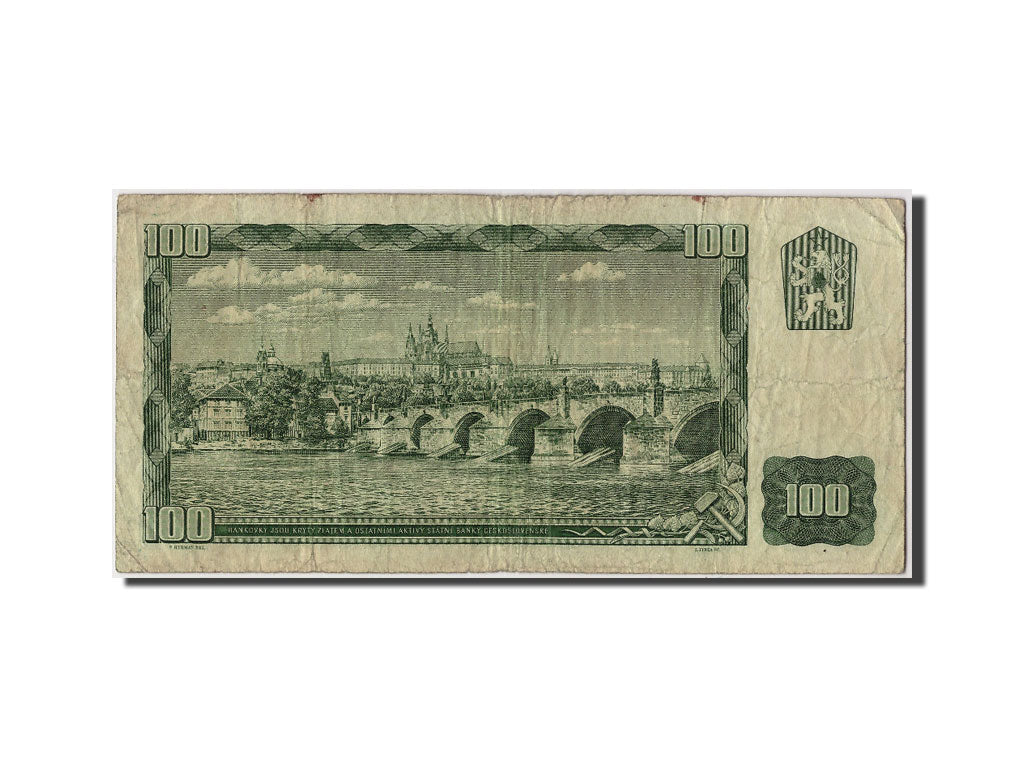 Banknote, Czechoslovakia, 100 Korun, 1961, Undated, KM:91b, VF(20-25)