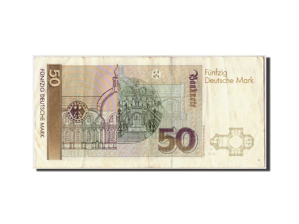 GERMANY - FEDERAL REPUBLIC, 50 Deutsche Mark, 1993, KM:40c, 1993-10-01, AU(50...