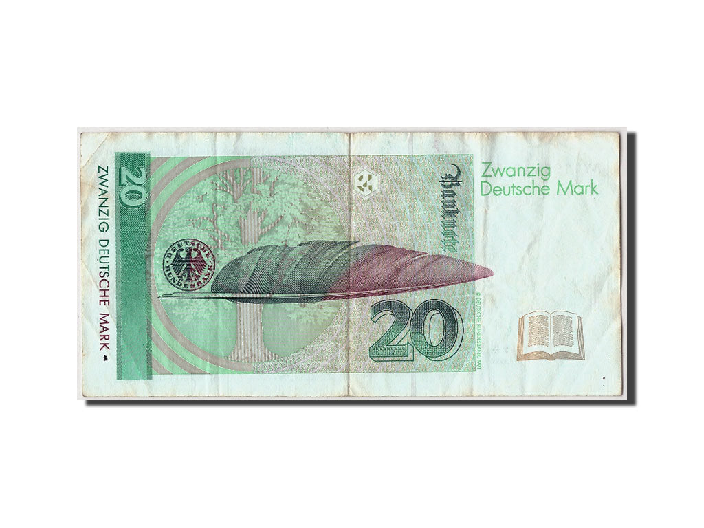 Banknote, GERMANY - FEDERAL REPUBLIC, 20 Deutsche Mark, 1993, 1993-10-01