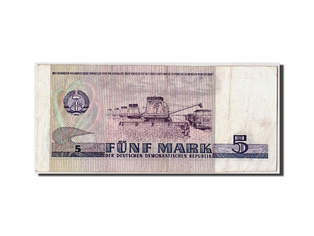 Germany - Democratic Republic, 5 Mark, 1975 (1987), KM:27b, Undated, EF(40-45)